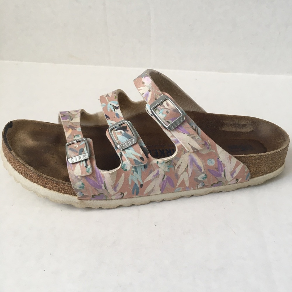 Birkenstock Florida Women's Floral Sandals Sz 38